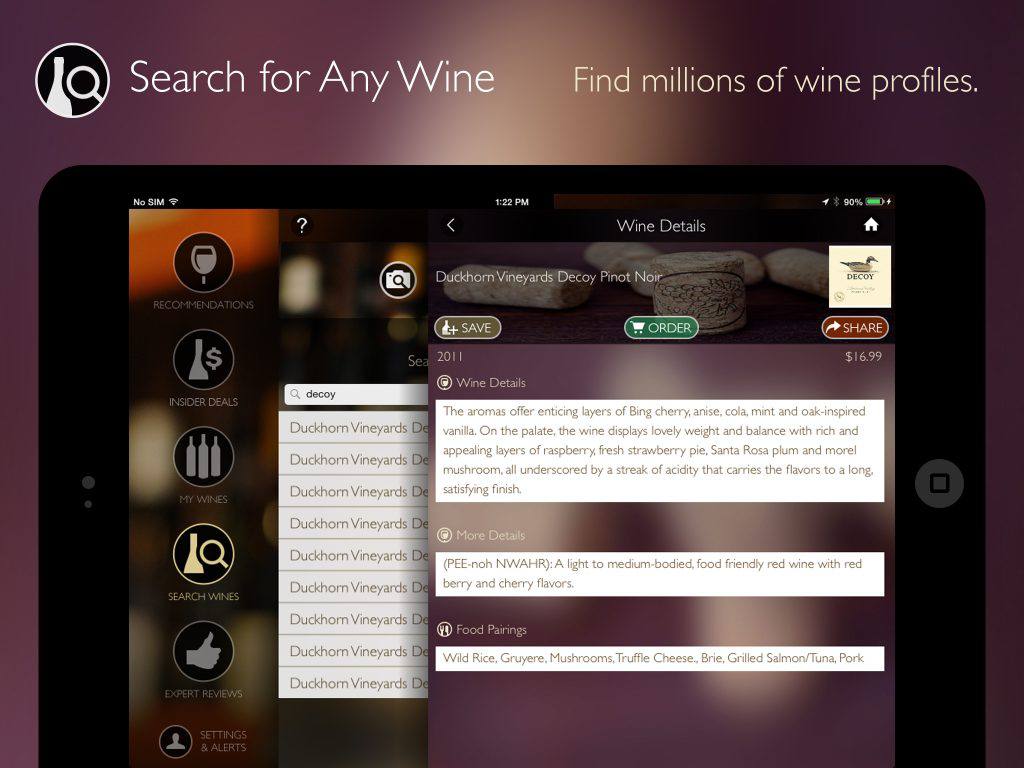 Hello Vino Features