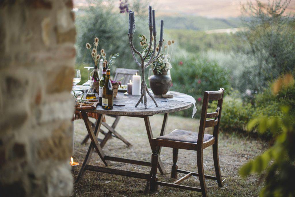 Gathering the items for your place setting