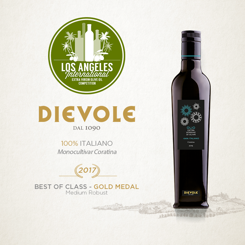 Our Coratina was among the best olive oils of the 2017 edition of the Los Angeles International EVOO competition!