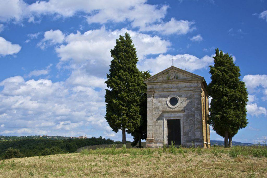 Antonio Cinotti: The Vitaleta Chapel on the way from San Quirico d'Orcia to Pienza