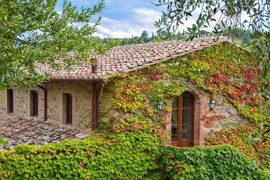 The colors of Chianti Classico envelop our reception building.
