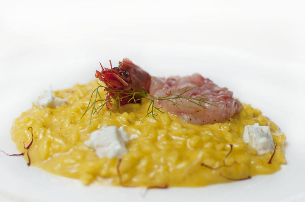 A must-try Summer food: delicious risotto with "gamberi"!