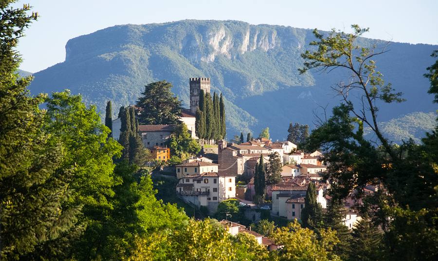 View of Barga, one of the most beautiful villages of the Garfagnana area View of Barga, one of the most beautiful villages of the Garfagnana area
