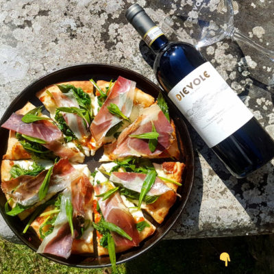 Pizza with wild herbs from Dievole